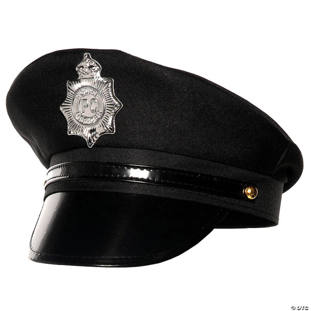 Police Captain Hat Officer Cap Hat Adult Costume Accessory