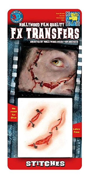 Tinsley Transfers 3D Stitches FX Transfer Prosthetics Halloween Makeup Kit