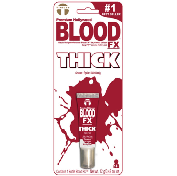 Tinsley Transfers Red Gel FX Thick Blood Premium Hollywood Halloween Makeup