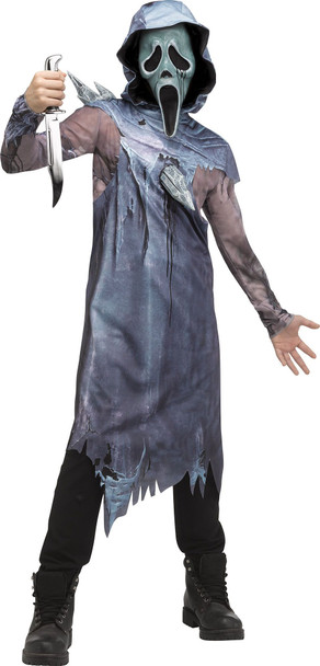 Dead By Daylight Ghost Face Icebound Phantom Child Halloween Costume MED 8-10