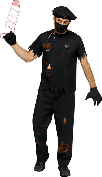Fun World Deadly Doctor - Adult Unisex Halloween Costume SMALL 4-6