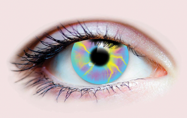 Primal Costume Contact Lenses Costume Unicorn Rainbow Color Cosplay Eye Make-up