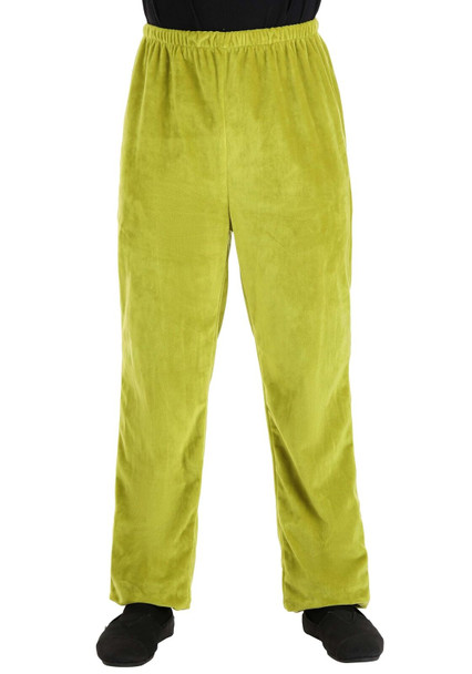 Dr. Seuss The Grinch Adult Velboa Pants Green Adult Size LG/XL