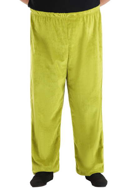 Dr. Seuss The Grinch Adult Velboa Pants Green Adult Plus Size 2X