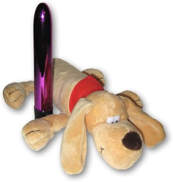 Hide A Vibe Dog Stuffed Animal Discreet Novelty Sex Toy Keep Hidden Vibrator