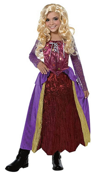 Salem Witch Silly Hocus Pocus Inspired Sarah Child Halloween Costume MD 8-10