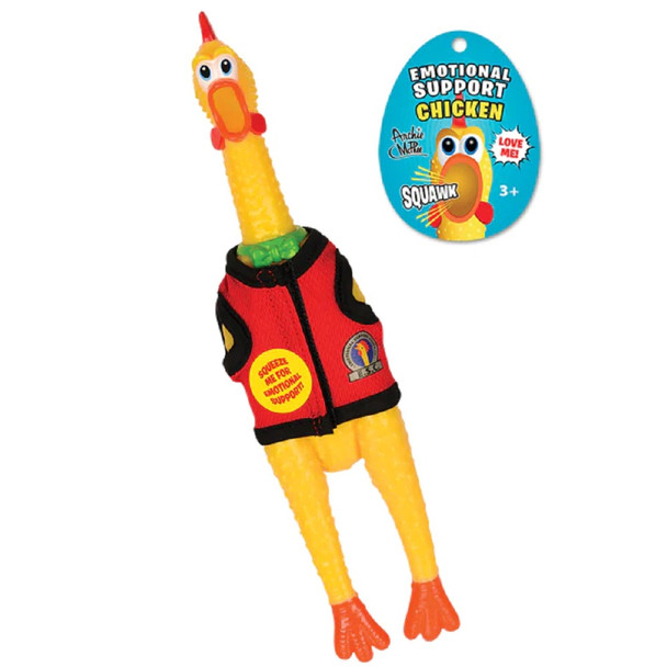 Archie McPhee Emotional Support Chicken Noise Novelty Gag Gift
