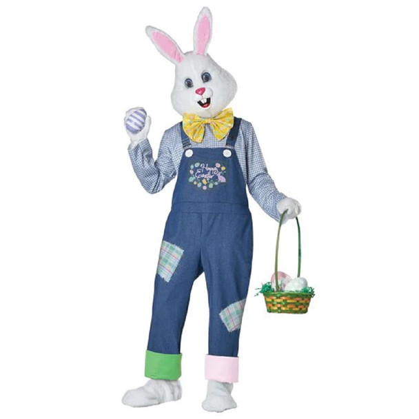 Adult Happy Easter Bunny Costume Large/X-Large Multicolor