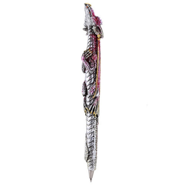 Pacific Giftware Medieval Fantasy Pink Glitter Dragon Decorative Writing Pen