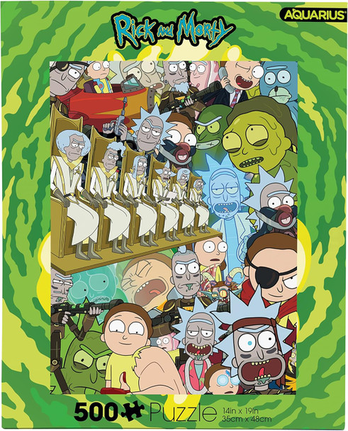 Aquarius Rick And Morty 500 Piece Jigsaw Puzzle