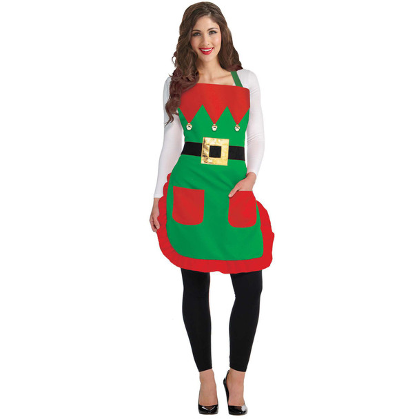 Elf Apron Adult Christmas Holiday Kitchen Baking Gift 1/CT