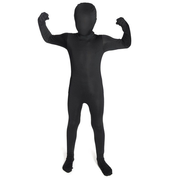 Basic Black Spirit Bodysuit Second Skin Child's Costume 7-8 Years