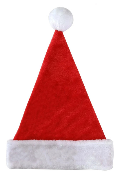North Star Traditional 17" Plush Santa Hat Adult XL Christmas Holiday Accessory