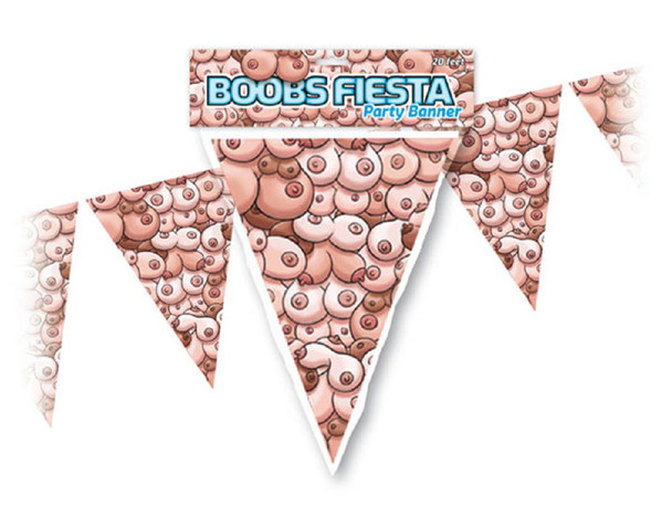 Ozze Boobs Fiesta Boobies 20ft Banner Naughty Adult Party Supply Decoration