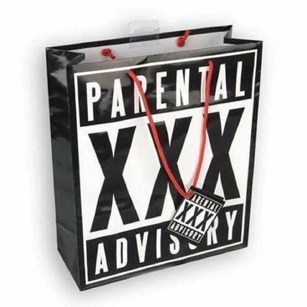 Parental Advisory X Rated Gift Novelty Gift Bag XXX Naughty Adult Humor