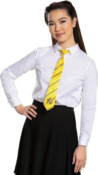 Harry Potter Licensed Hufflepuff Crest Neck Tie Adult Costume Accessory