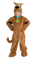 Deluxe Scooby-Doo Child Costume Brown Dog Cartoon Girls Boys Toddler-SM-MD-LG