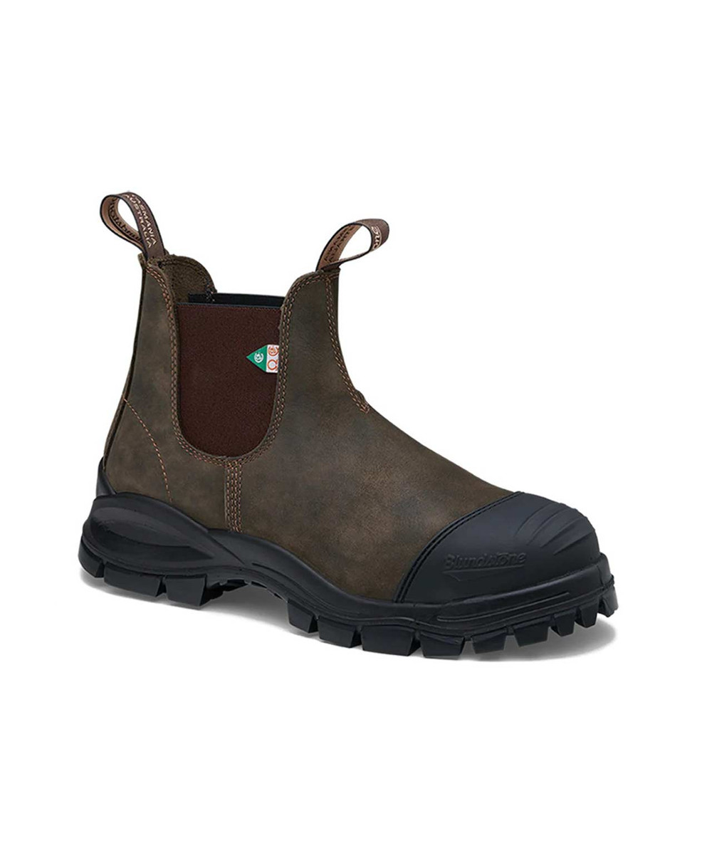 Blundstone XFR Work Safety Rubber Toe Cap Sprucewood Tack