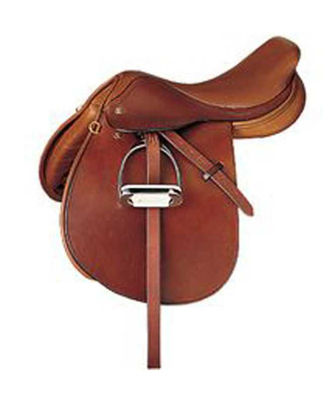 Selle de cheval en cuir à contact étroit nouvellement