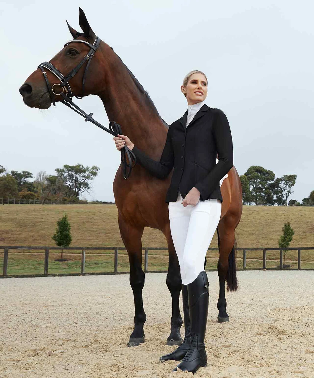 Dublin Ladies Hanna Mesh Tailored Show Jacket | Sprucewood