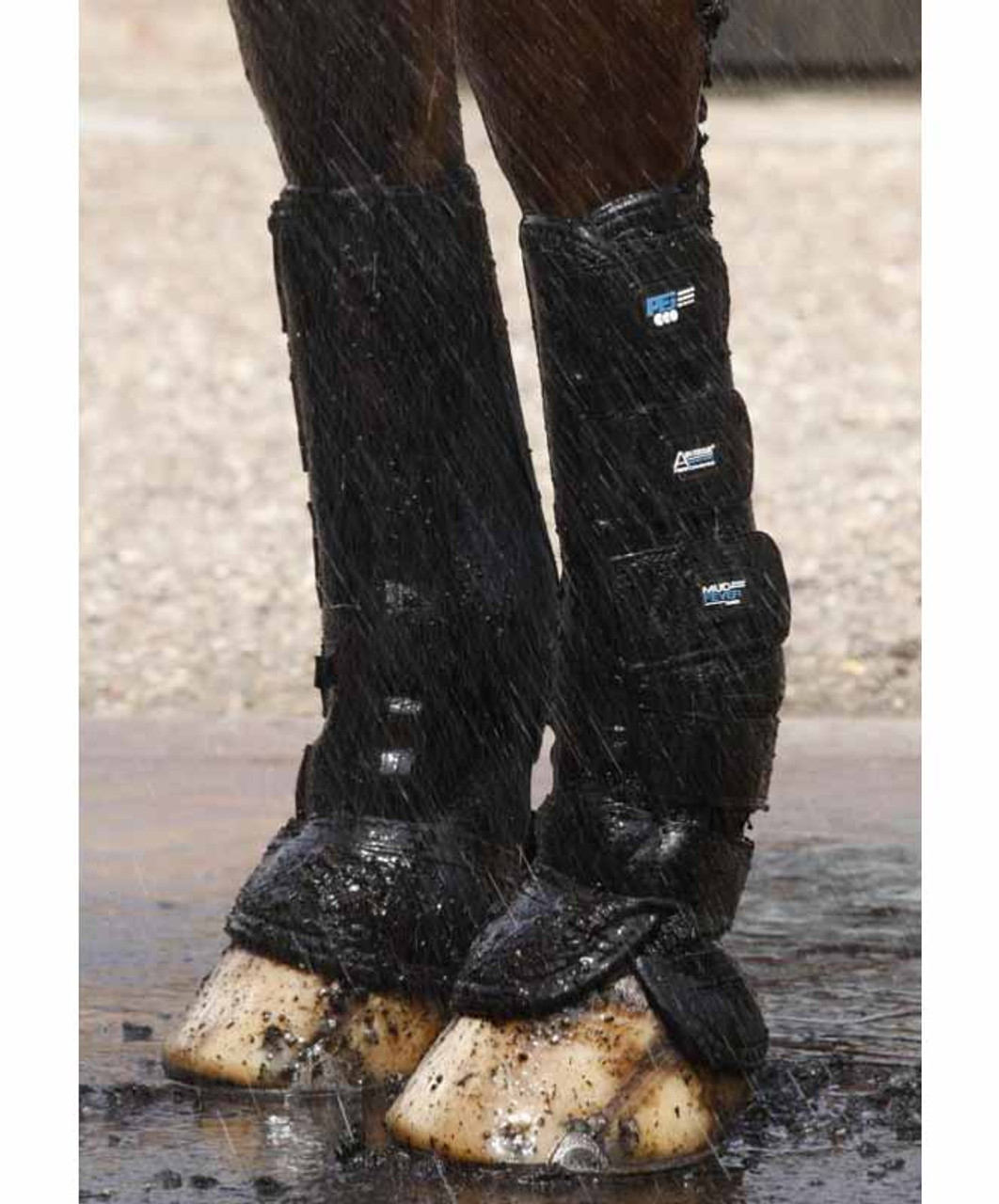 Shires Deluxe Mud Socks Turnout Boots - Black