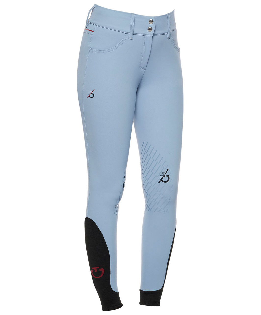 CLEAROUT-Cavalleria Toscana Ladies Team Red Stripe High Waist Breech -  Sprucewood Tack