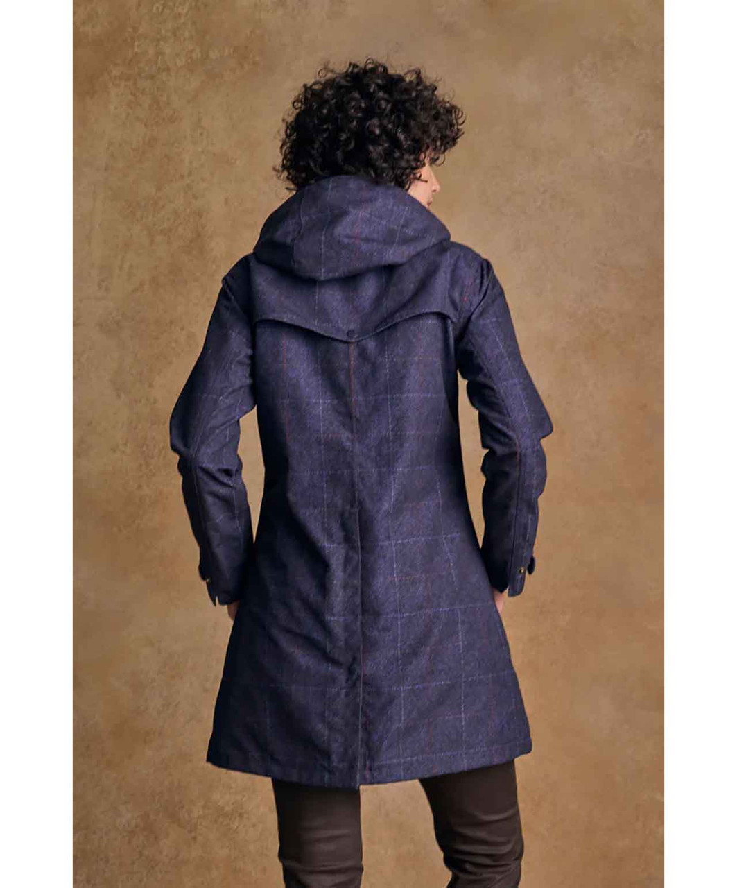 Manteau Équestre Mi-Long Jack Murphy Femme Taille 12 - Kaki Avec Capuche