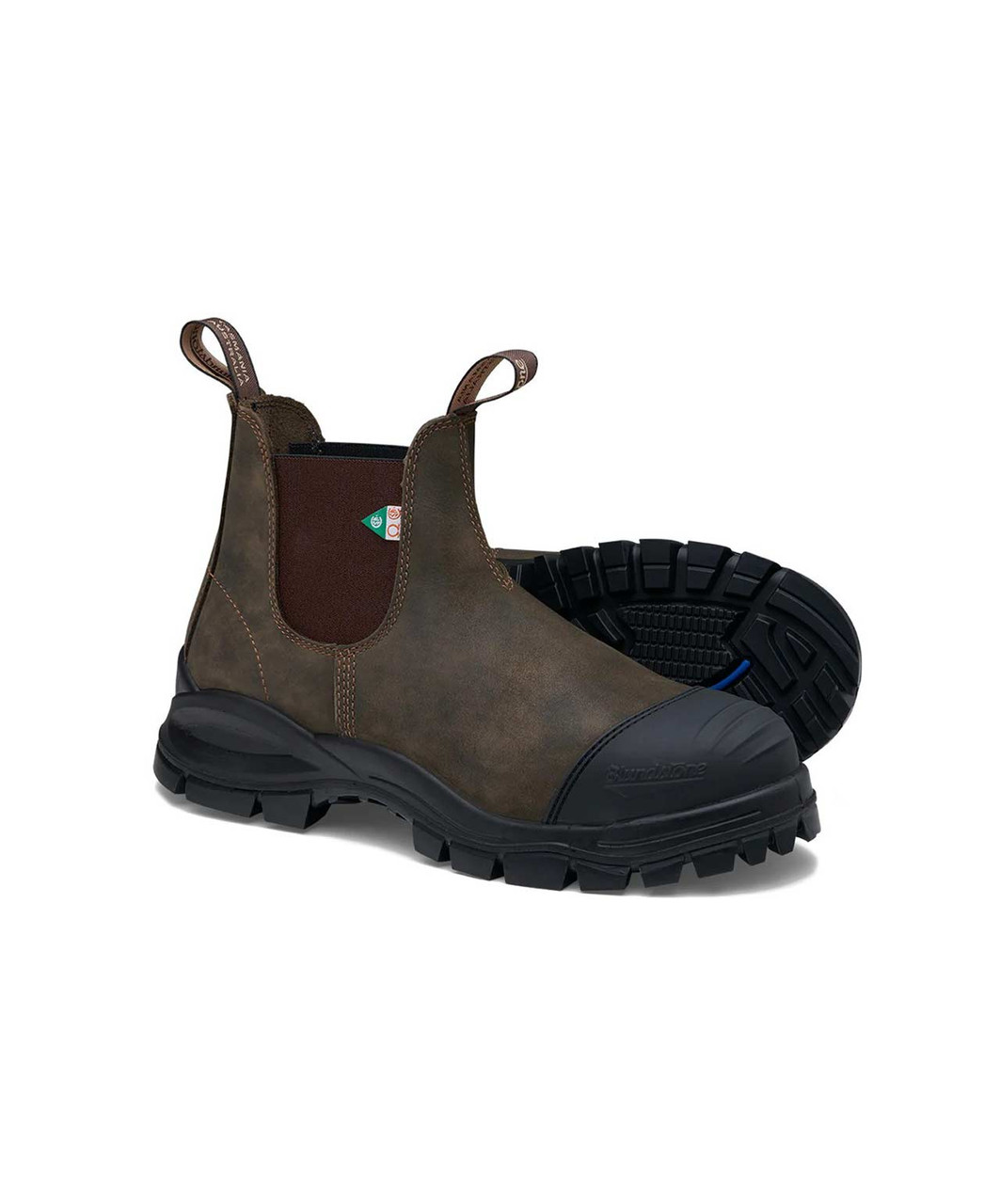 Blundstone XFR Work Safety Rubber Toe Cap Sprucewood Tack
