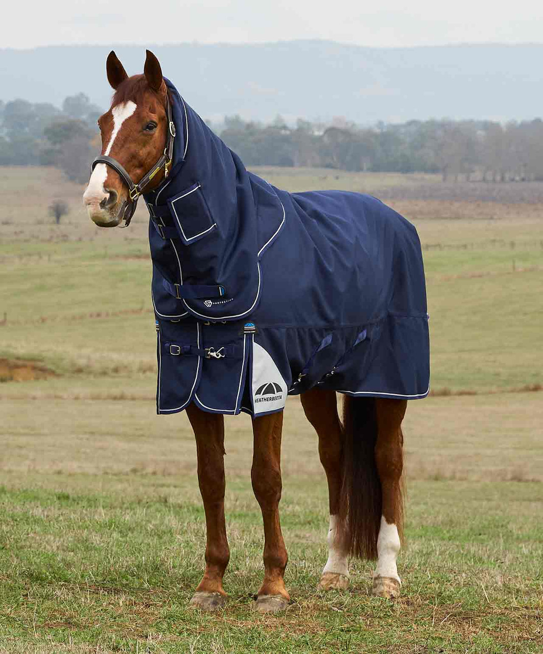 Tapis De Nuit Cheval Weatherbeeta – 5'6" – Remplissage 300g – Bleu – Occasion