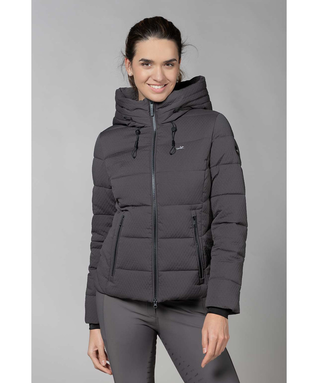 Schöffel ショッフェル ジャケット グレー レディース M 新品未使用 Schockemohle Sports SPFelica Style Ladies Winter Quilted Jacket