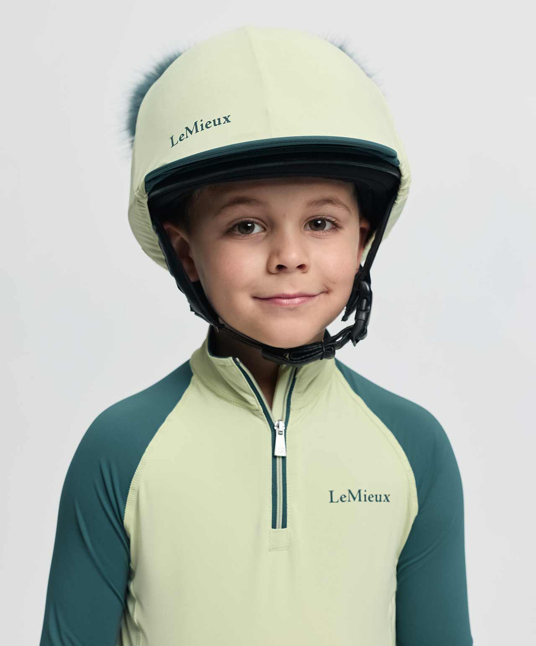 LeMieux Mini Double Pom Pom Hat Silk SS26 - Sprucewood Tack