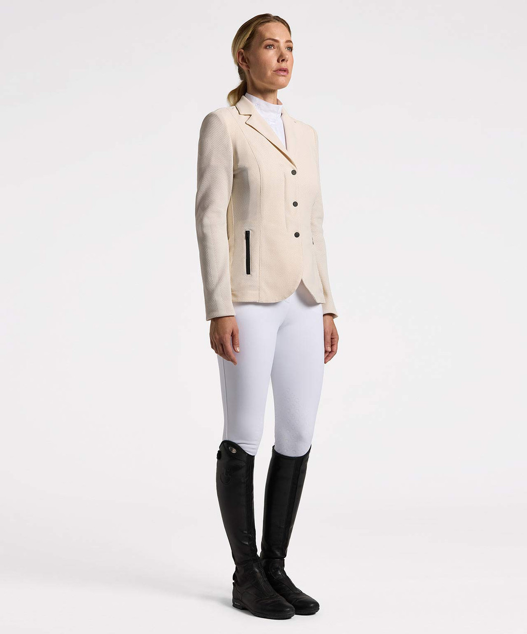 Cavalleria Toscana Revo Perforated Light Tech Knit Zip Riding