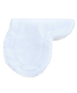 Wilker's Hunt Seat Fleece Pad, White, Top.