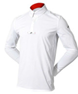 Struck Mens Series 1 Long Sleeve Show Shirt, White.