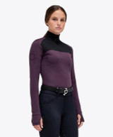 POD304 Ladies Tech Wool Half Zip Turtleneck.