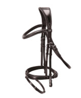 Schockemohle Monza F Classic Fancy Anatomic Bridle, Dark Brown/Cream.