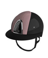 KEP Cromo 2.0 Shiny Helmet with Galassia Front - Wide Brim, Black/Pink.