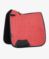 LeMieux Dressage Luxury Suede Feel Saddle Pad FW 25, Cranberry.