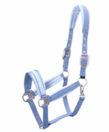 Schockemohle Sports Soft Velvet Halter FW25, Milky Blue.