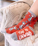 Lazy One Crew Sock, Time to Unwind.