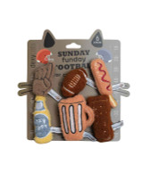 Dexypaws Plush Cat Toys - Sunday Football Set.