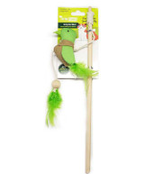 Define Planet Burlap Bird Wand Cat Toy.