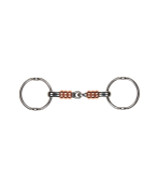 Korsteel Loose Ring Gag with Large Copper Rollers Bit.