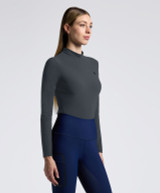 Cavalleria Toscana Jersey Long Sleeve Training Polo w 3D Stamp Logo SS26.