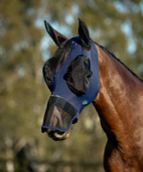 Weatherbeeta Comfitec Luxe Stretch Fly Mask with Ears and Nose.