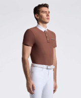 Cavalleria Toscana Men's Short Sleeve Jersey with Pocket Show Shirt.