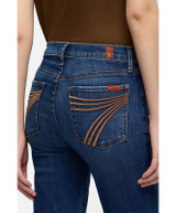7 For All Mankind Womens Dojo Dark Wash Loom Jeans.