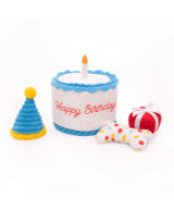 Zippy Paws Zippy Burrow - Birthday Cake Plush Dog Toy.