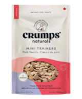 Crumps Mini Trainers Freeze Dried Pork Hearts Dog Treats 115g.