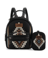 Wrangler Southwestern Knitted Mini Backpack with Coin Pouch.